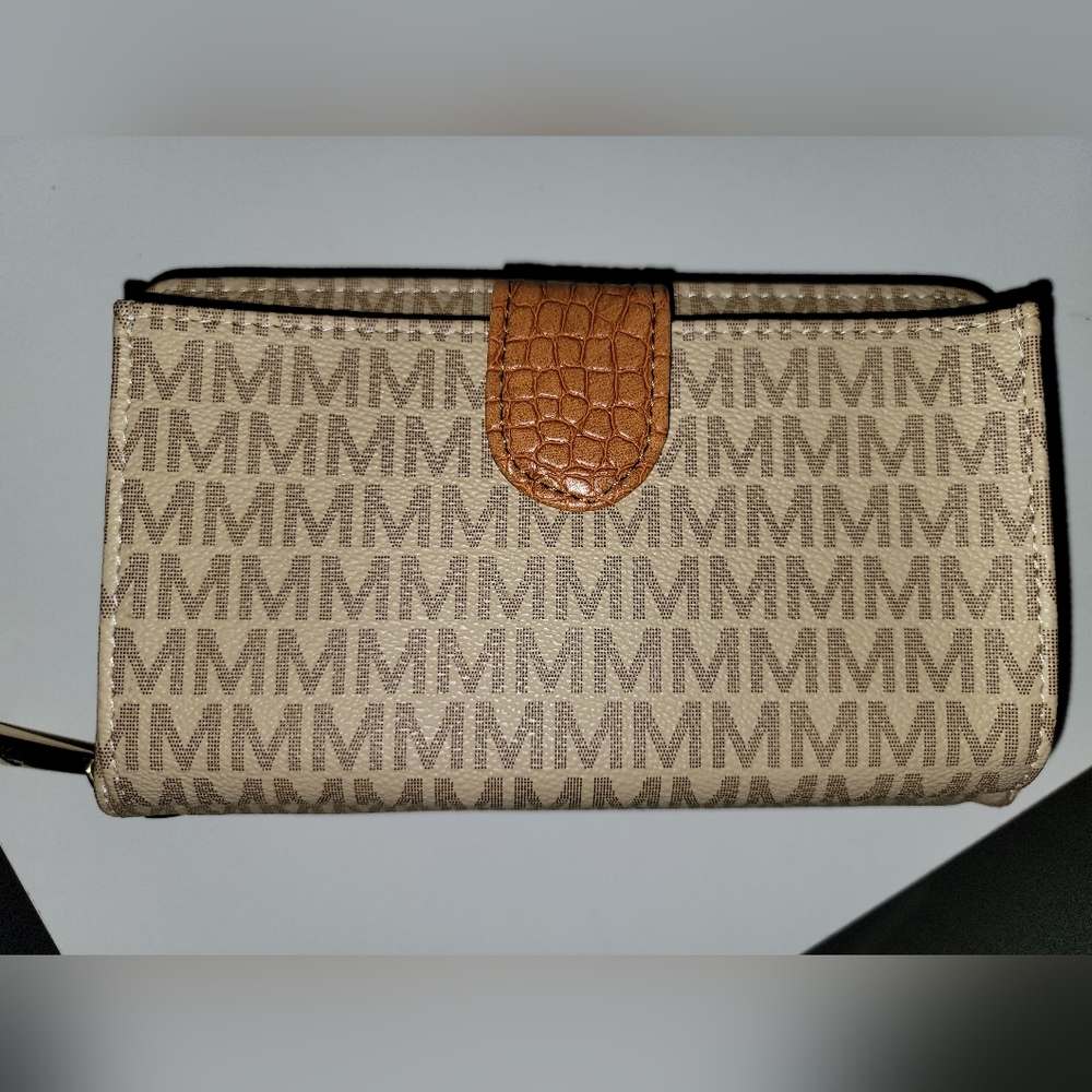 Beige and Brown Monogram Wallet